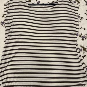 Green Envelope Los Angeles Brown White Striped Shirt Size Lg